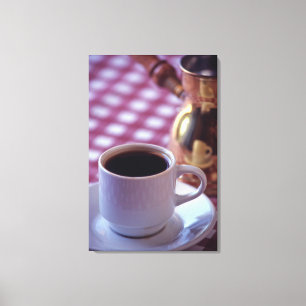 A cup of Arabic Coffee. Syria. The Middle Canvas Print