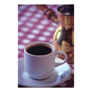 A cup of Arabic Coffee. Syria. The Middle Photo Print