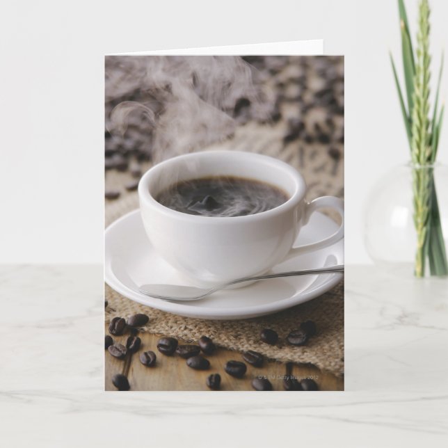 A cup of coffee card (Front)