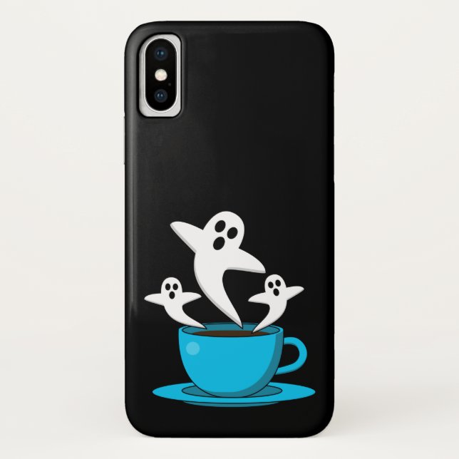 A Cup of Ghost Smoking Coffee Case-Mate iPhone Case (Back)