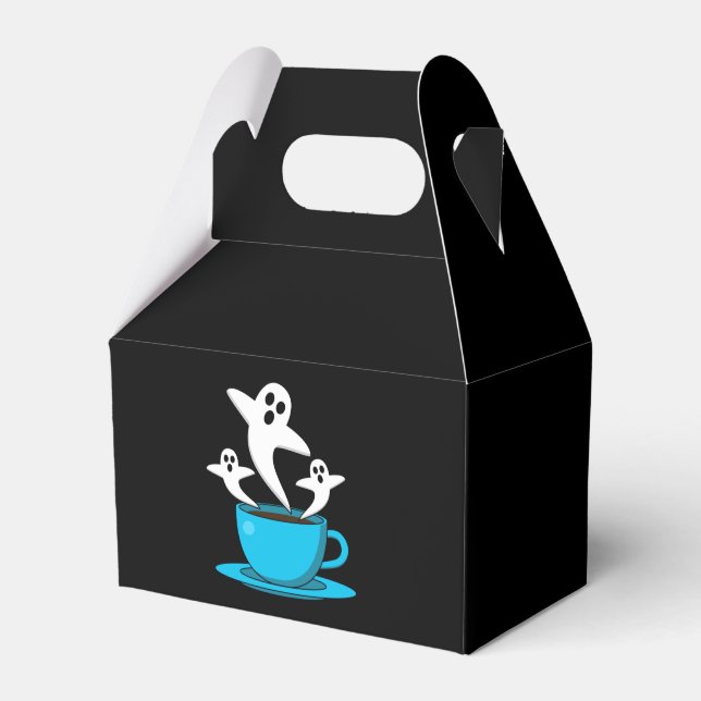 A Cup of Ghost Smoking Coffee Favor Box (Front Side)