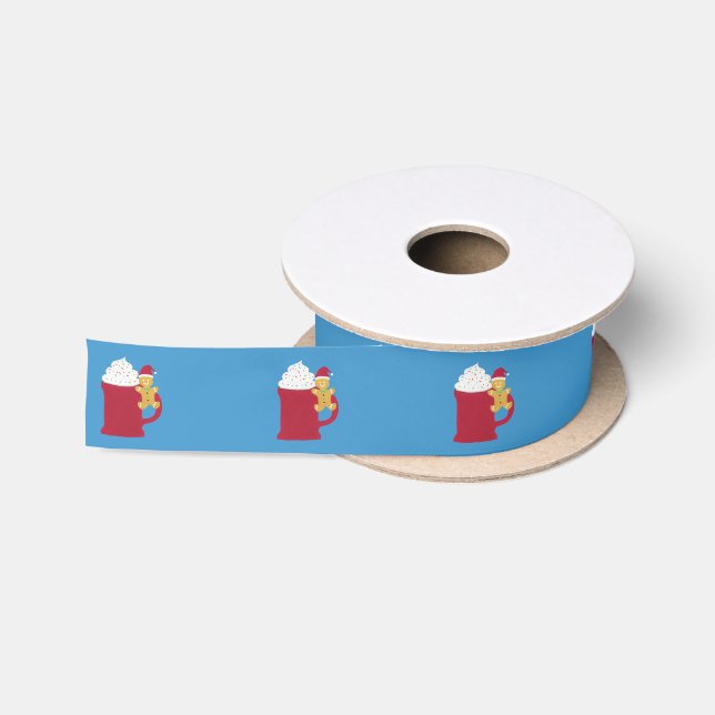 A Cup of Merry Christmas Satin Ribbon (Spool)