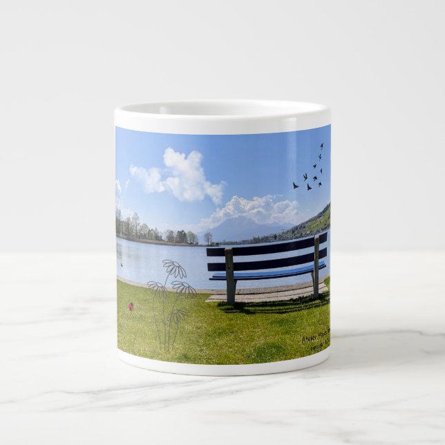 A cup with a natural motif - for quiet moments in  (Front)
