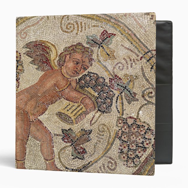 A cupid picking grapes, fragment of pavement binder (Front/Inside)