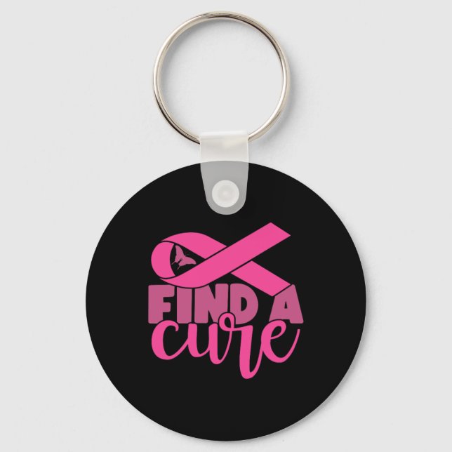 A Cure Breast Cancer Awareness  Keychain (Front)