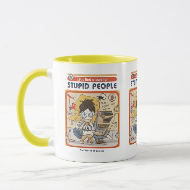 A Cure For Stupid People Mug (Left)
