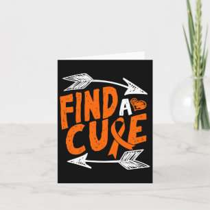 A Cure Heart Leukaemia Cancer Awareness Ribbon Gif Card