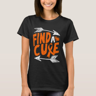 A Cure Heart Leukaemia Cancer Awareness Ribbon Gif T-Shirt