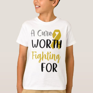 A Cure Worth Fighting For Childhood Cancer Awarene T-Shirt