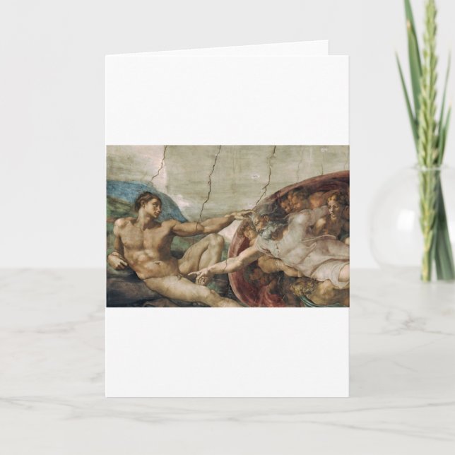 A curious god. holiday card (Front)