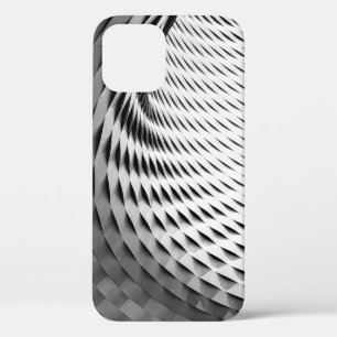 A CURVED FACADE COVERED IN WHITE LATTICEWORK iPhone 12 CASE