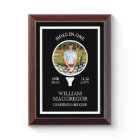 a Custom Hole in One Photo Golf Award Plaque