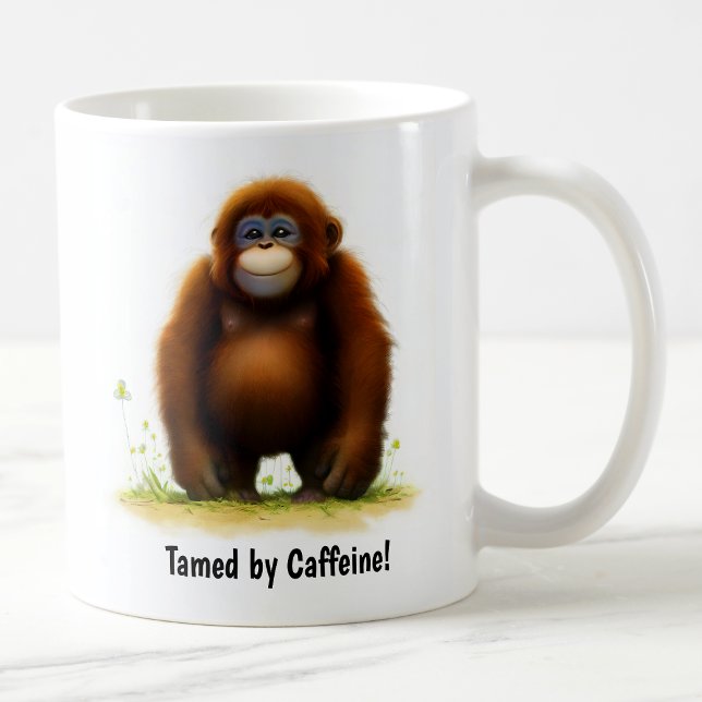 A Cute 3D Painted Orangutan Coffee Mug (Creator Uploaded)