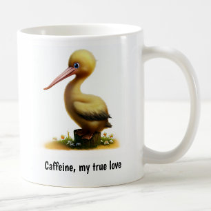 A Cute 3D Painted Pelican Coffee Mug