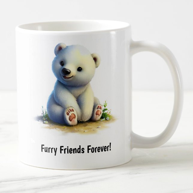 A Cute 3D Painted Polar Bear Coffee Mug (Creator Uploaded)