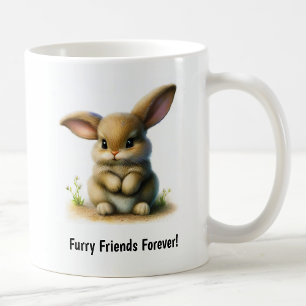 A Cute 3D Painted Rabbit Coffee Mug
