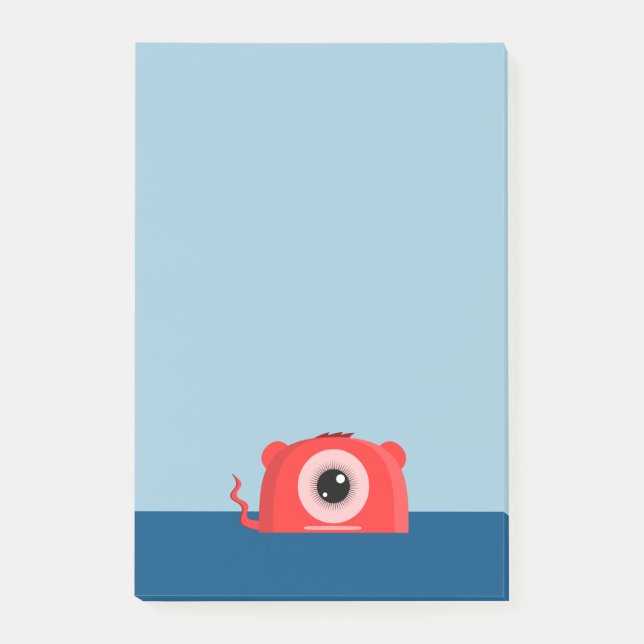 A Cute and Friendly Cyclops Mutant Monster Post-it Notes (Front)