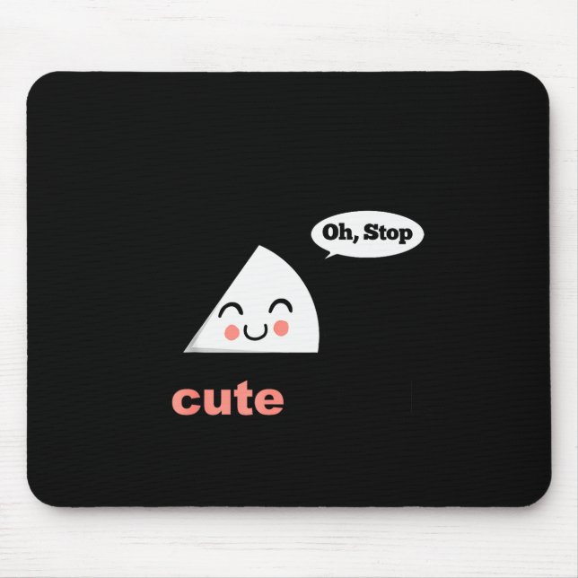 A Cute Angle Funny Math Pun Acute Angle  Mouse Pad (Front)
