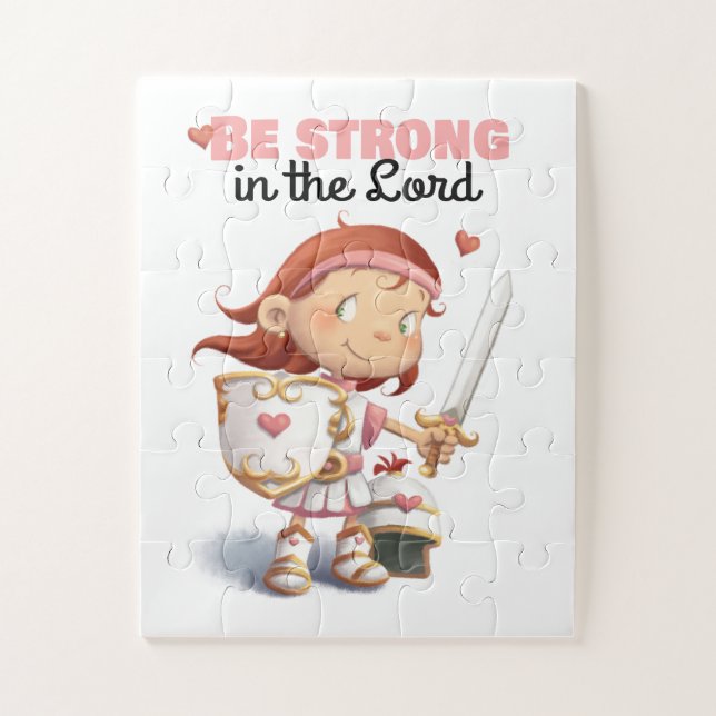 A cute Armour of God girl puzzle (Vertical)