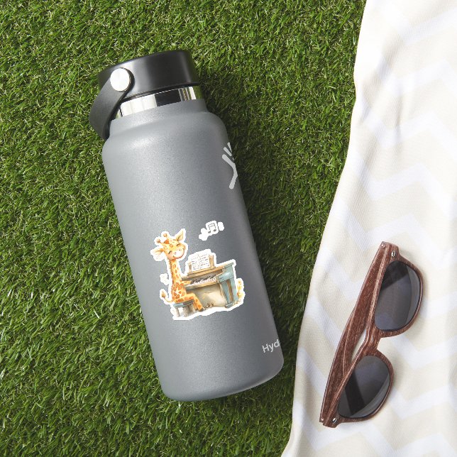 A Cute Baby Giraffe Plays The Guitar  (HydroFlask Insitu)