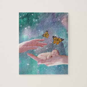 A cute baby in hand fantasy jigsaw puzzle