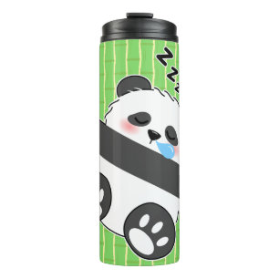 A Cute Baby Panda Sleeping Peacefully Thermal Tumbler