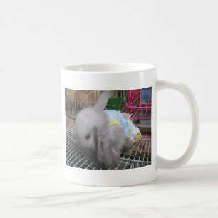 A Cute Baby Rabbit in a Dress Coffee Mug