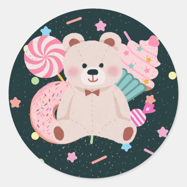 A cute bear sticker (Front)