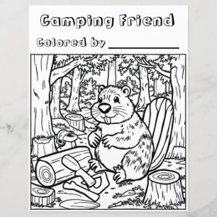 A Cute Beaver or Woodchuck in the Woods