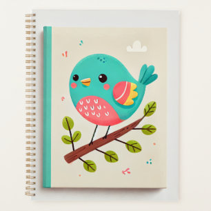 a cute bird design note planner