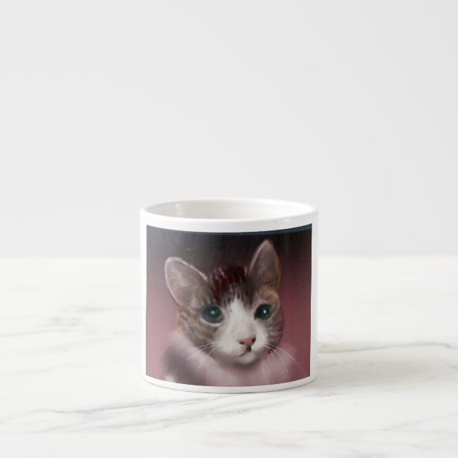 A cute cat espresso cup (Front)