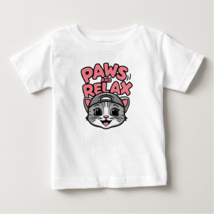 a cute cat face baby T-Shirt