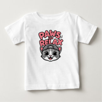 a cute cat face baby T-Shirt