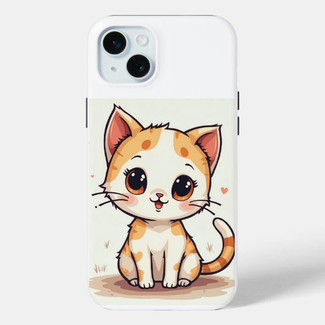 a cute cat iPhone  Case (Back)