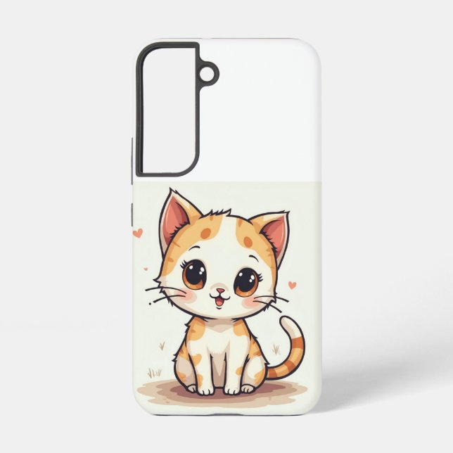 a cute cat samsung galaxy s22 case (Back)