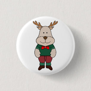 A cute deer 1 inch round button