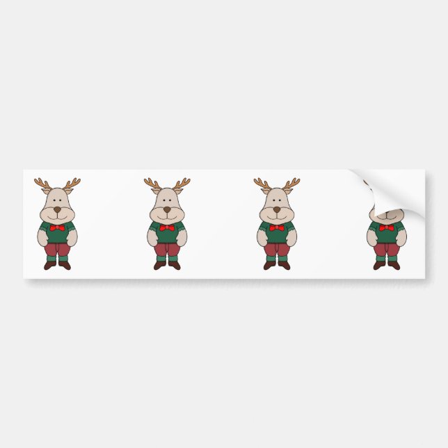 A cute deer bumper sticker (Front)