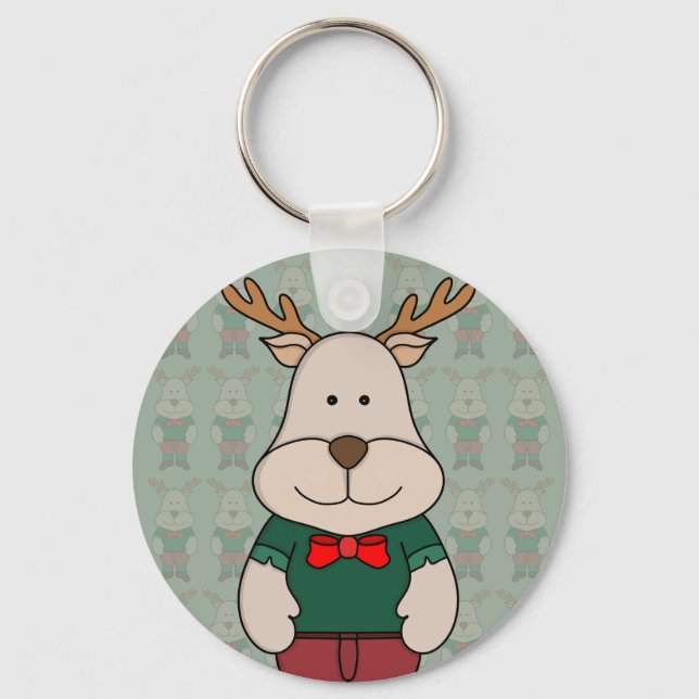 A cute deer keychain (Front)