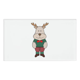 A cute deer name tag