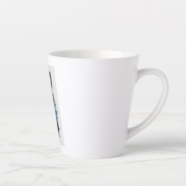 A cute dog Border Collie  Latte Mug (Right)
