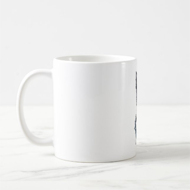 A cute dog Border Collie [RB#10009]  Coffee Mug (Left)