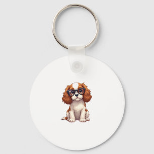 A cute dog King Charles Spaniel COPY Keychain