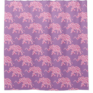 A Cute elephant in Pink Hearts