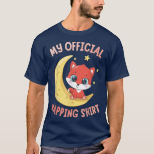 A Cute Fo On The Moon Getting Ready For Napping To T-Shirt