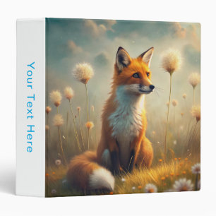 A Cute Forest Red Fox Binder