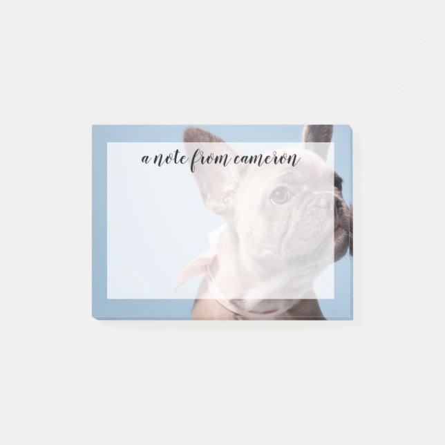 A Cute French Bulldog Post-it Notes (Front)