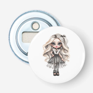 A Cute Girl Halloween Design Collection 12 Bottle Opener