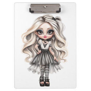A Cute Girl Halloween Design Collection 12 Clipboard