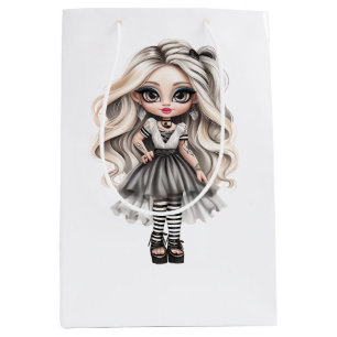 A Cute Girl Halloween Design Collection 12 Medium Gift Bag
