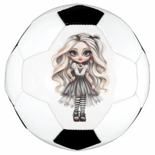 A Cute Girl Halloween Design Collection 12 Soccer Ball